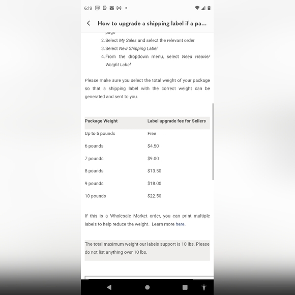 SHIPPING LABELS SHIPPING COST 10LBS MAXIMUM - Picture 3 of 3
